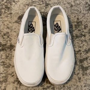 Vans Classic White Slip Ons